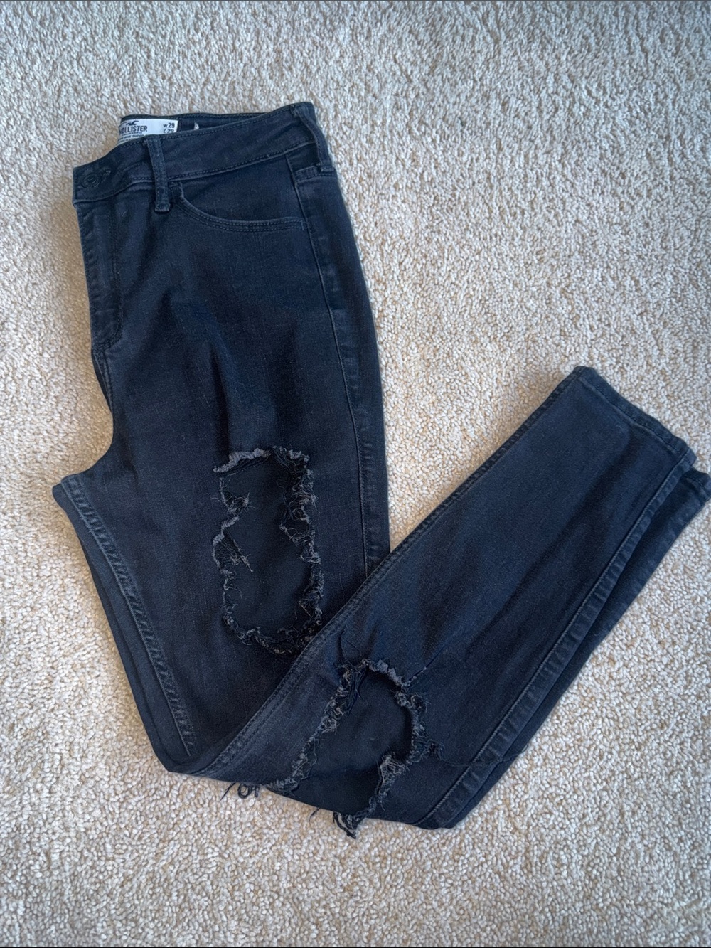 Hollister Black Distressed Women’s Jeans